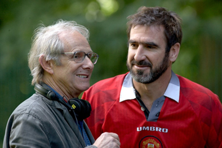 El director Ken Loach y el ex futbolista Eric Cantona